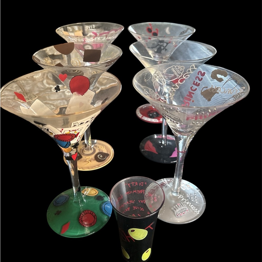 Lolita Colorful Martini Glass Set